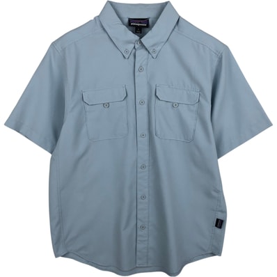 古着 パタゴニア Patagonia リップストップ 半袖 ボタンダウンシャツ メンズS相当/eaa626420