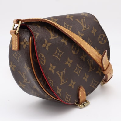 LOUIS VUITTON ルイ・ヴィトン モノグラム タンブラン M51179 ショルダーバッグ ブラウン ベージュ コーティングキャンバス レザー レディース