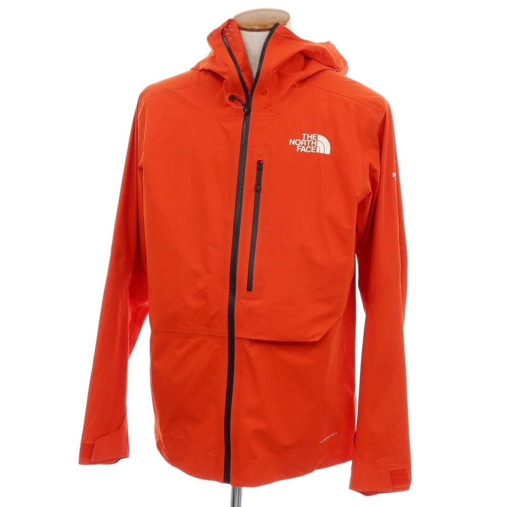 【中古】ザノースフェイス THE NORTH FACE SUMMIT SERIES FUTURELIGHT ポリエステル シェルジャケット レッドオレンジ【サイズM】【メンズ】