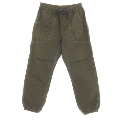 【中古】アンドワンダー and wander リップストップ コットンナイロン イージーパンツ カーキ【サイズ3】【メンズ】