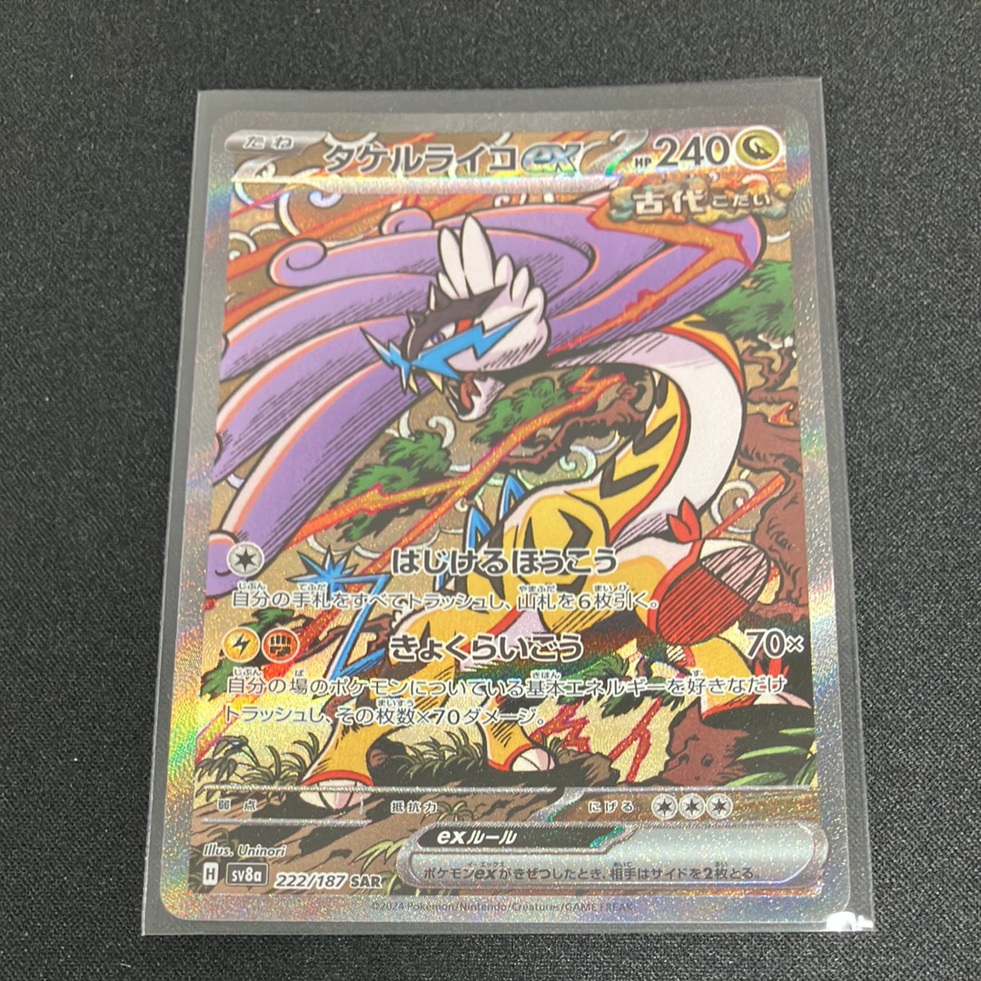 タケルライコex SAR [SV8a 222/187](ハイクラスパック「テラスタルフェスex」)