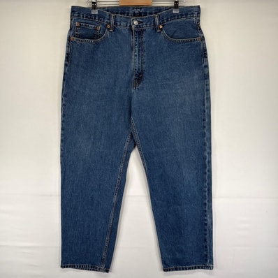 古着 リーバイス Levi's デニム パンツ Gパン 550 テーパード 5ポケット ジッパーフライ ジーンズ W38 L32 ブルー系 メンズ