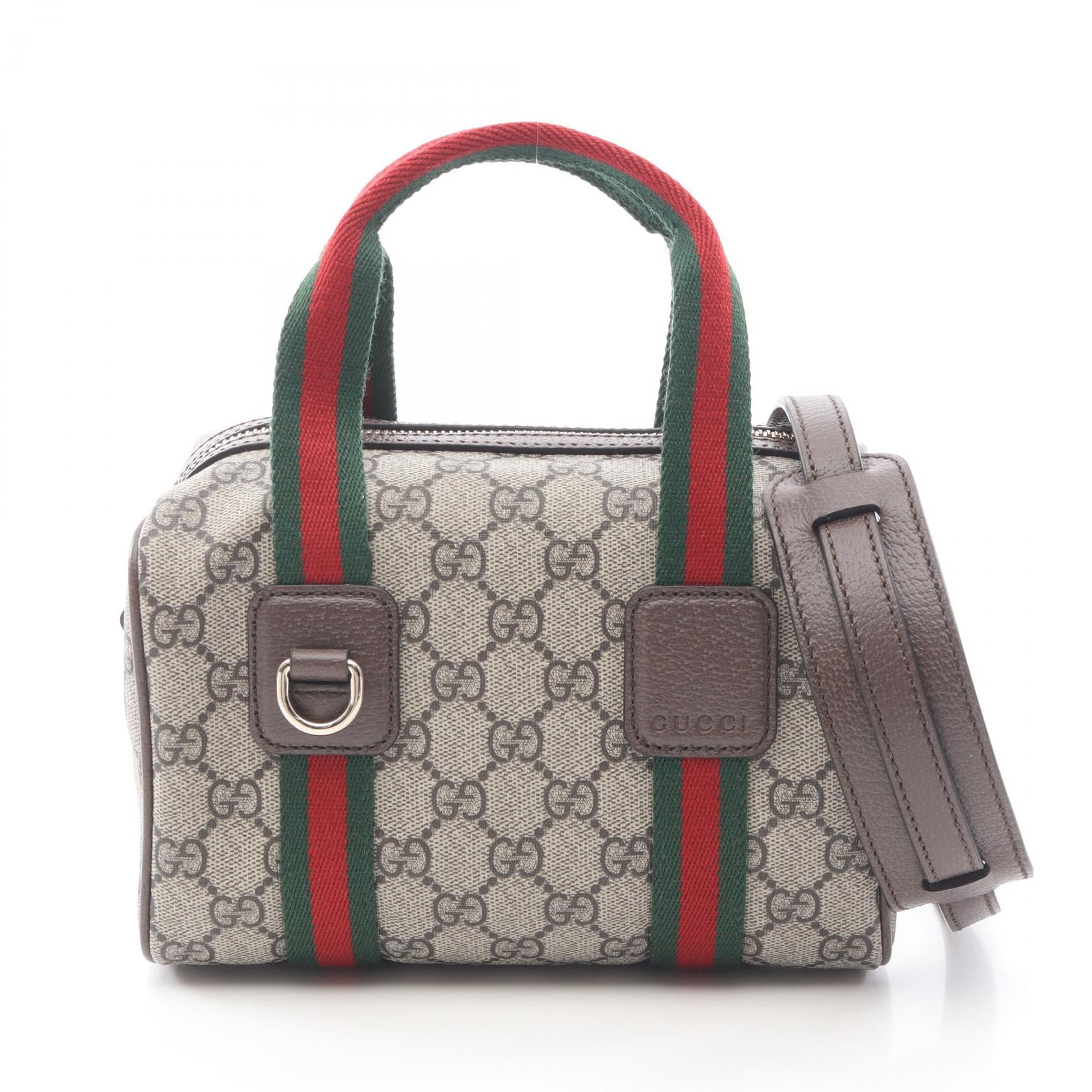 グッチ GUCCI オフィディア ミニGG GGスプリーム ハンドバッグ バッグ PVCコーティングキャンバス レザー レディース ベージュ系 / マルチカラー 859975FACHL8844 【新品】