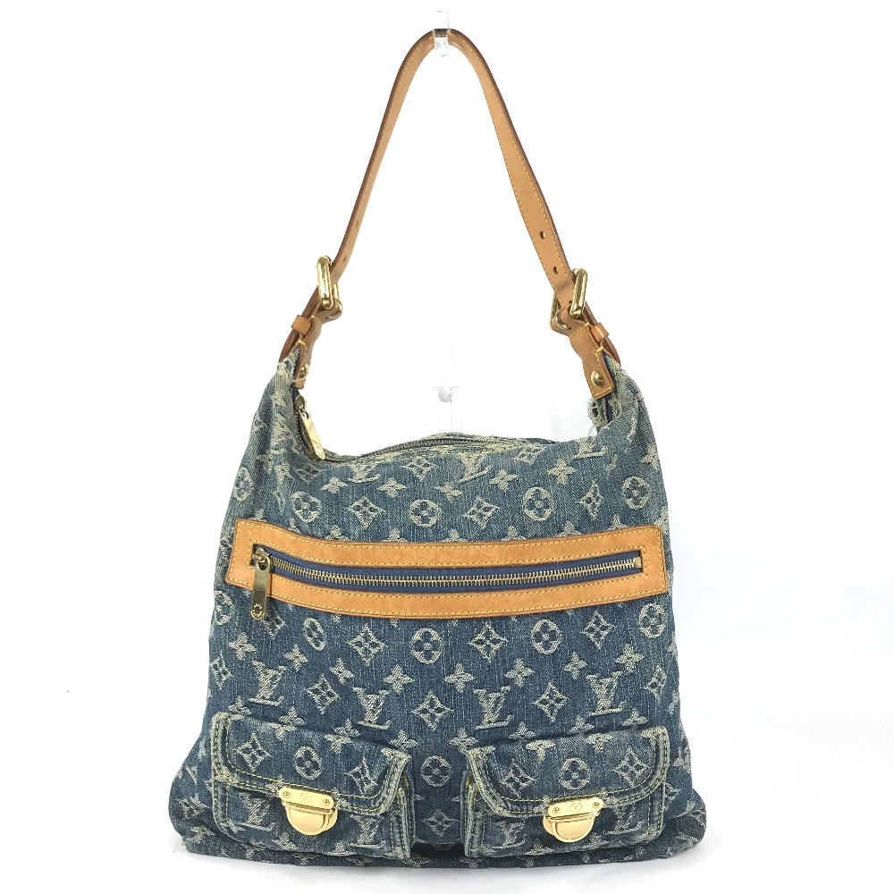 ルイヴィトン LOUIS VUITTON バギーGM バギー GM M95048 モノグラムデニム  肩掛け ポケット カバン ショルダーバッグ モノグラムデニム ブルー