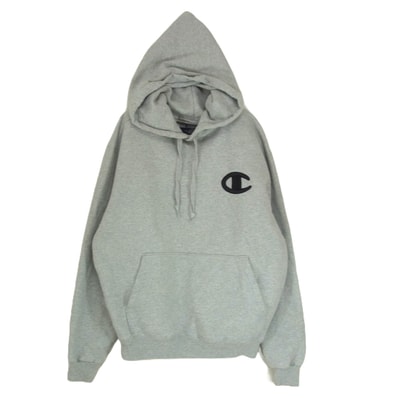 Champion チャンピオン パーカー 00s 胸刺繍 スウェット パーカー グレー系 M【中古】
