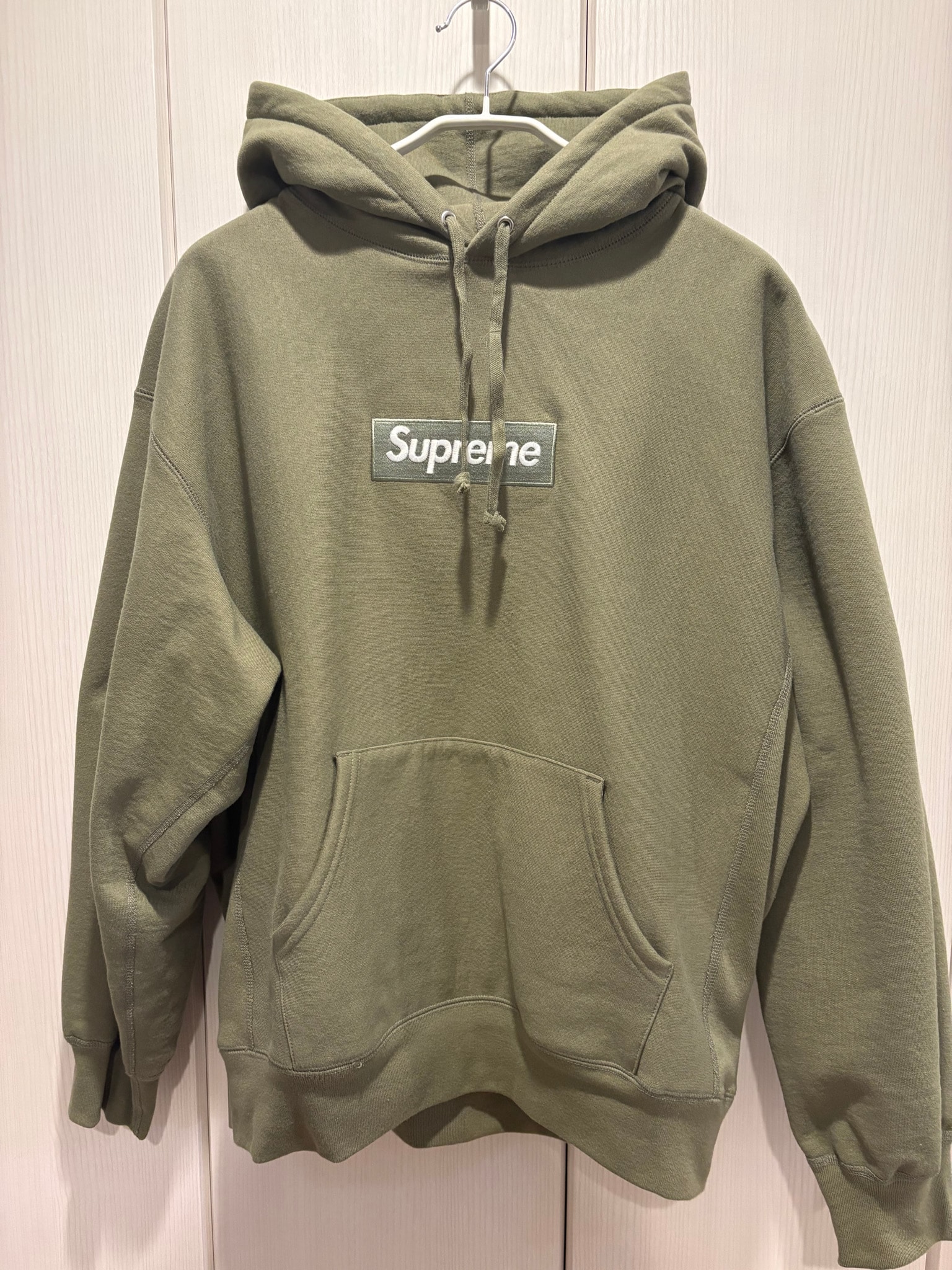 Supreme Box Logo Hooded Sweatshirt (25FW) "Light Olive"