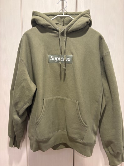 Supreme Box Logo Hooded Sweatshirt (25FW) "Light Olive"