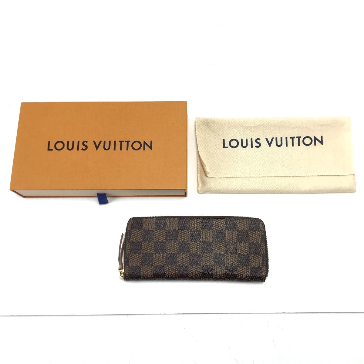$$ LOUIS VUITTON ルイヴィトン 長財布 ダミエ ポルトフォイユ・クレマンス ローズバレリーヌ N41626