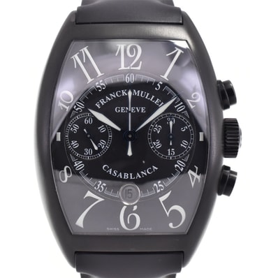 値下 フランクミュラー FRANCK MULLER 8885C CC DT NR カサブランカ ノアール クロノグラフ 自動巻き メンズ 良品 箱・保証書付き O#145949
