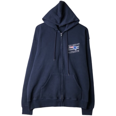 古着 90年代 リー Lee NFL NEW ENGLAND PATRIOTS ニューイングランドペイトリオッツ スウェットフルジップパーカー USA製 メンズL相当 ヴィンテージ/eaa611243