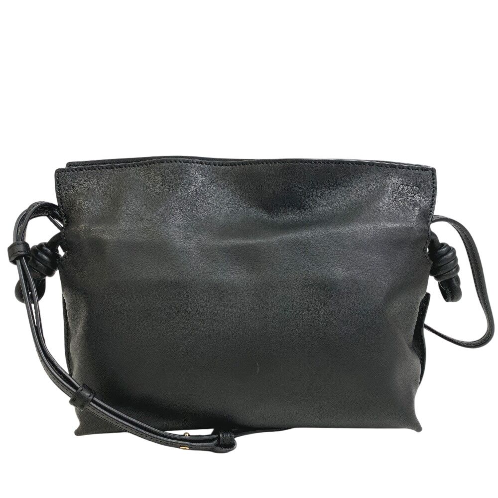 ロエベ LOEWE ショルダーバッグ アナグラム ポーチ フラメンコ クラッチバッグ ブラック