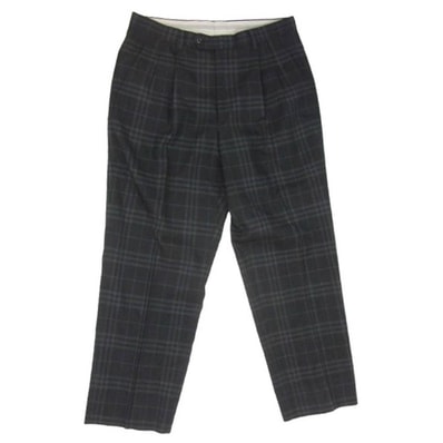BURBERRY バーバリー パンツ BFF15-754-09 チェック スラックス パンツ ブラック系 ウエスト85【中古】