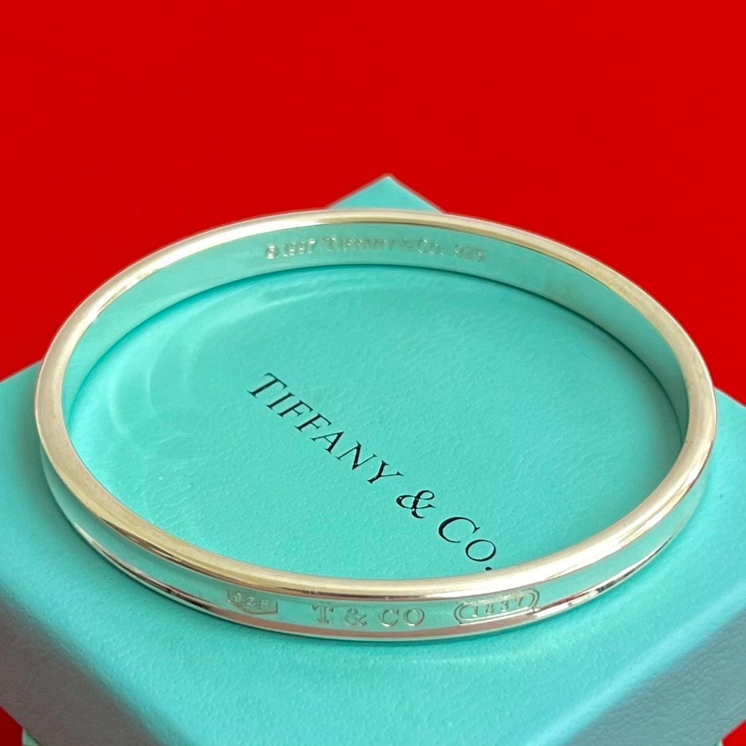 TIFFANY&Co. ティファニー 1837 ナロー バングル シルバー925 ブレスレット シルバー
 00100