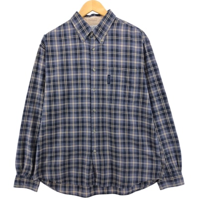 古着 コロンビア Columbia 長袖 コットンチェックシャツ メンズL相当/eaa571237