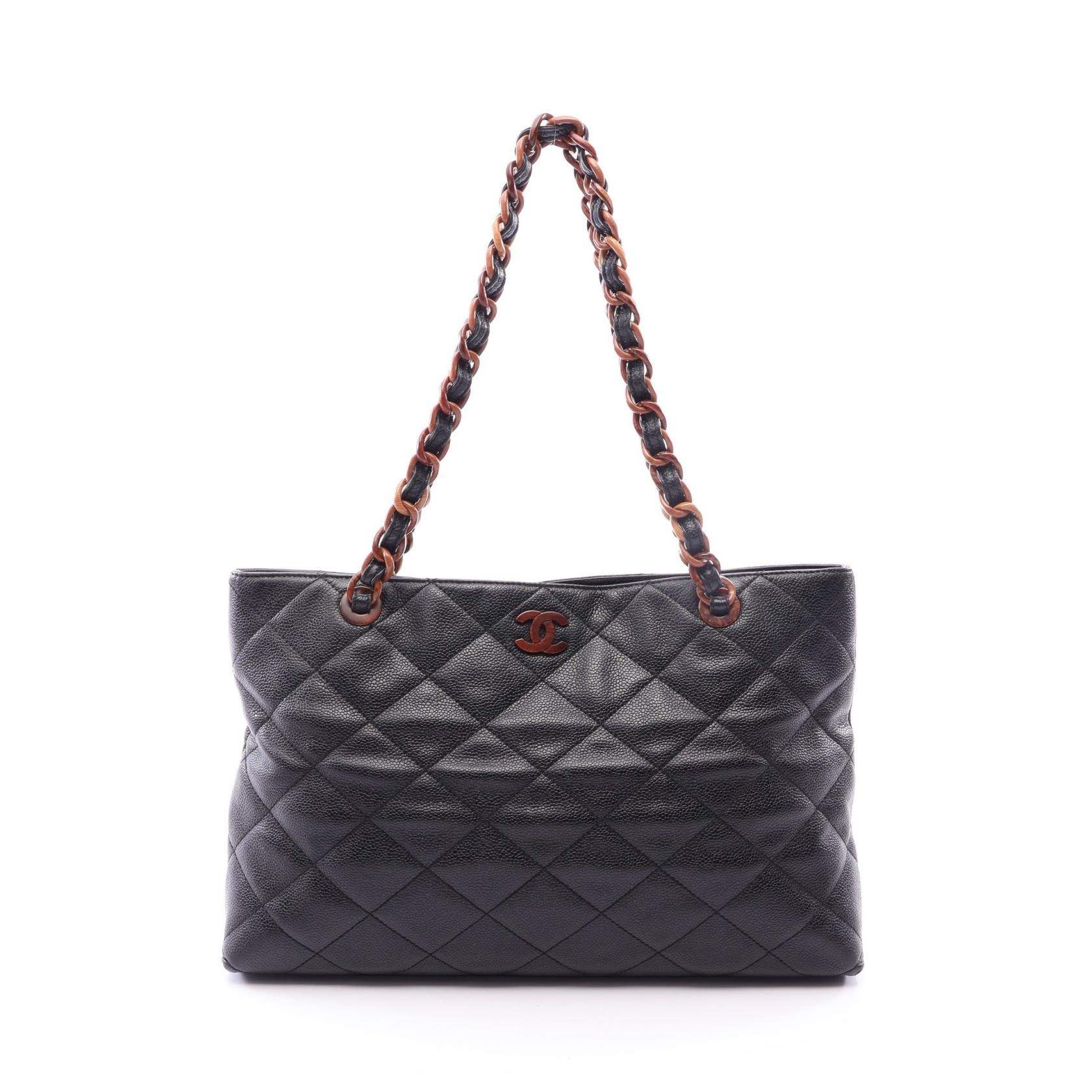 シャネル CHANEL マトラッセ トートバッグ バッグ キャビアスキン(グレインドカーフ) レディース ブラック系 【中古】