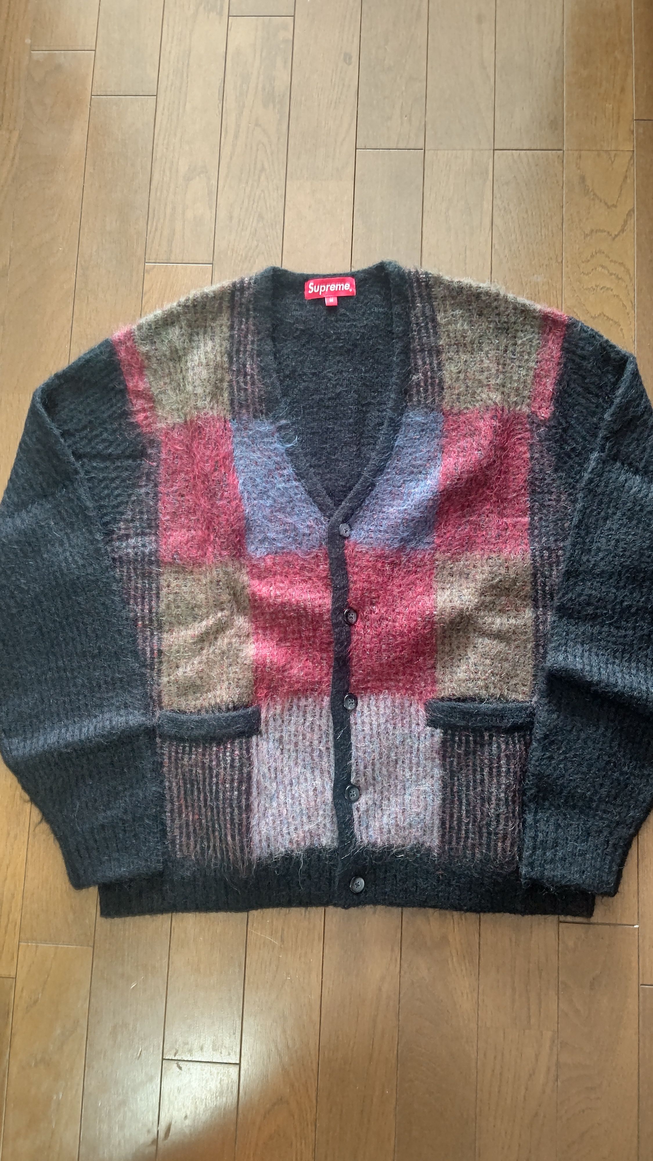 Supreme Brushed Grid Cardigan "Black"