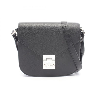 エム・シー・エム MCM パトリシア ショルダーバッグ バッグ レザー レディース ブラック系 【中古】