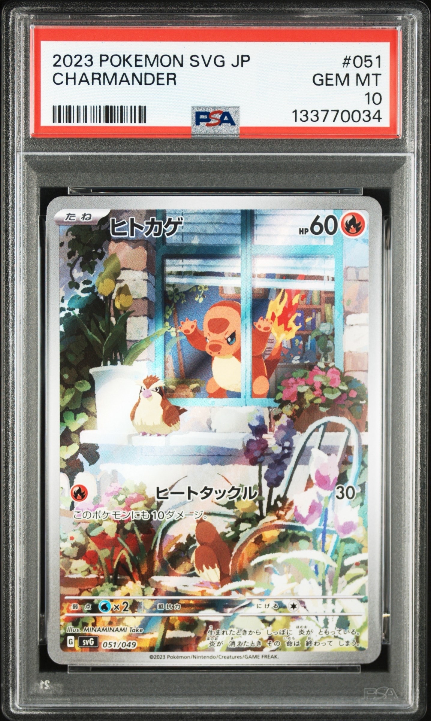 ヒトカゲ :フルイラスト [SVG 051/049](スペシャルデッキセットex「フシギバナ・リザードン・カメックス」)