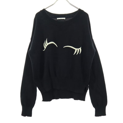 ZARA ザラ ツートンカラー 長袖 セーター M ブラック