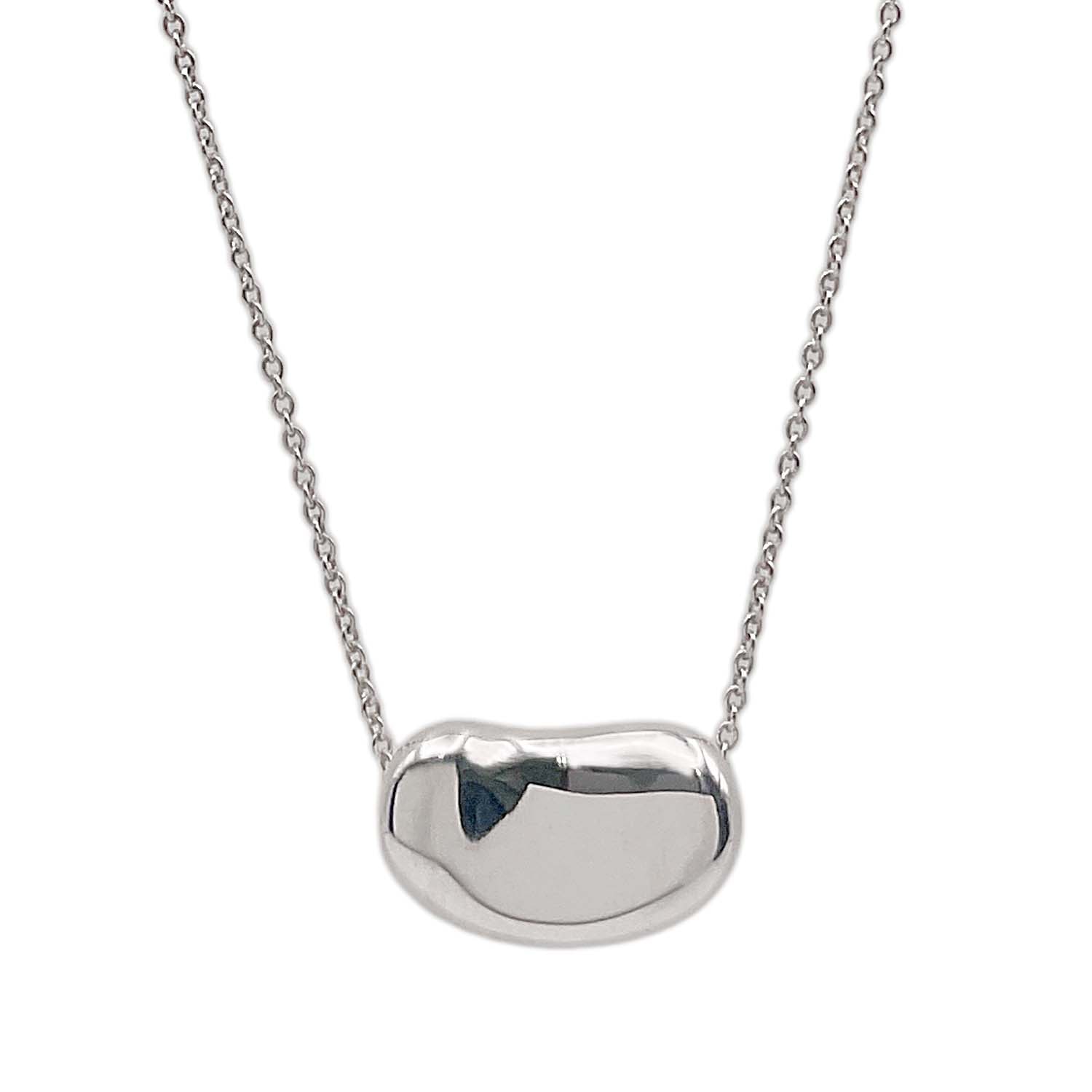 TIFFANY&Co. ティファニー ビーン ネックレス
 ペンダント 豆 有機的 エルサペレッティ SV925 シルバー 新品仕上済 レディース
 【中古】