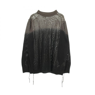 サカイ Sacai ニット 衣料品 トップス コットン メンズ ブラック系 / グレー系 【中古】