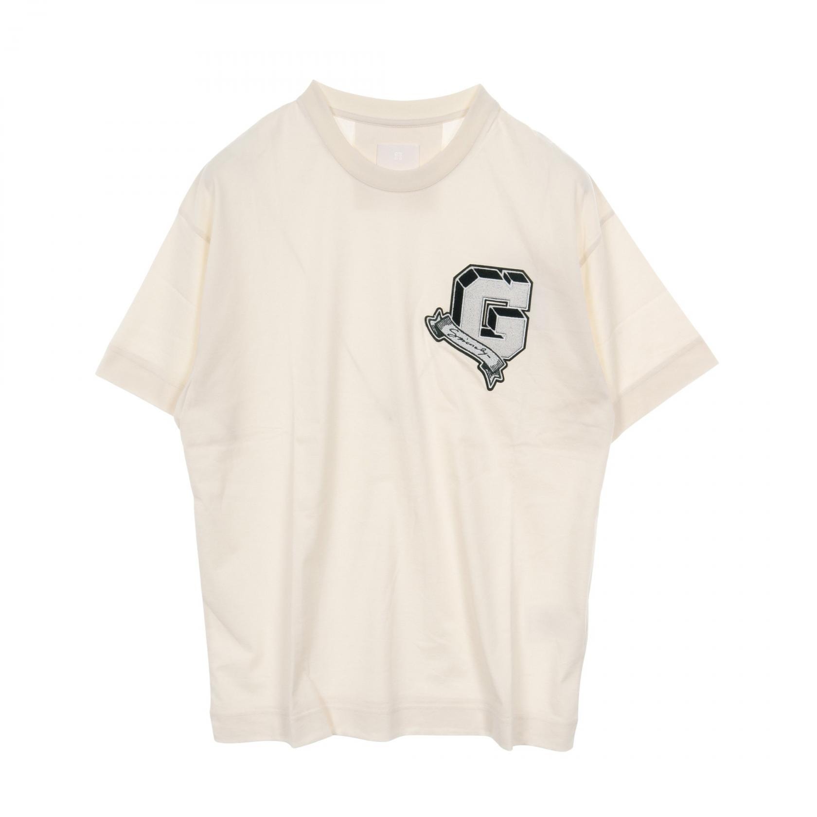ジバンシィ GIVENCHY カットソー 衣料品 トップス コットン メンズ アイボリー系 BM71MG3YPD272L 【新品】