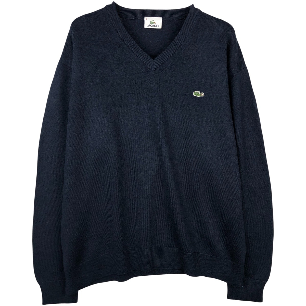 古着 ラコステ LACOSTE Vネック アクリル×ウールニットセーター メンズXL相当/eaa458894