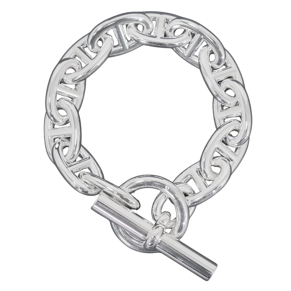 Hermes Chaine D'ancre TGM Bracelet "Silver"