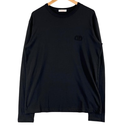美品 ヴァレンティノ 長袖Tシャツ ブラック メンズ M 5V3MG15L9UK