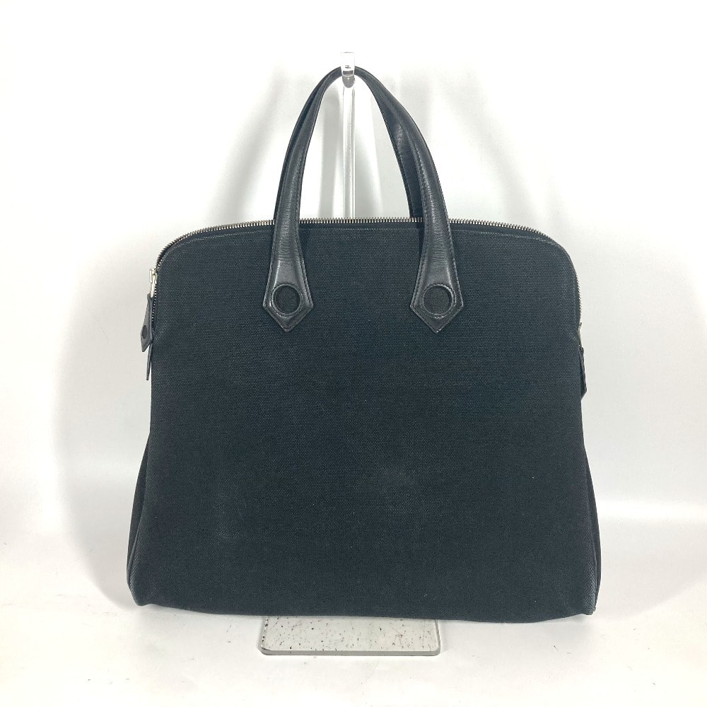 エルメス HERMES サックイブーPM カバン トートバッグ ハンドバッグ レザー/キャンバス I□刻 ブラック