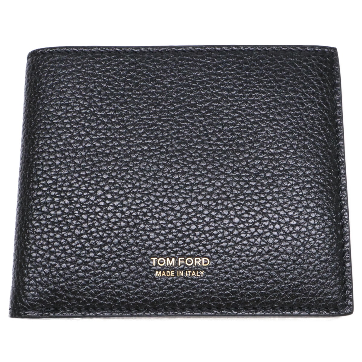 トムフォード 【新品同様】122Y0228-LCL158G-1N001 T LINE CLASSIC BIFOLD WALLET レザー 二つ折り財布