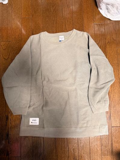 WTAPS Academy / Crew Neck / Cotton. Champion. Reverse Weave "Olive Drab" (672)