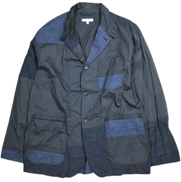 Engineered Garments エンジニアードガーメンツ アメリカ製 Loiter Jacket - High Count Twill ロイタージャケット ハイカウントツイル S Dk.Navy テーラード パッチワーク アウター g25176