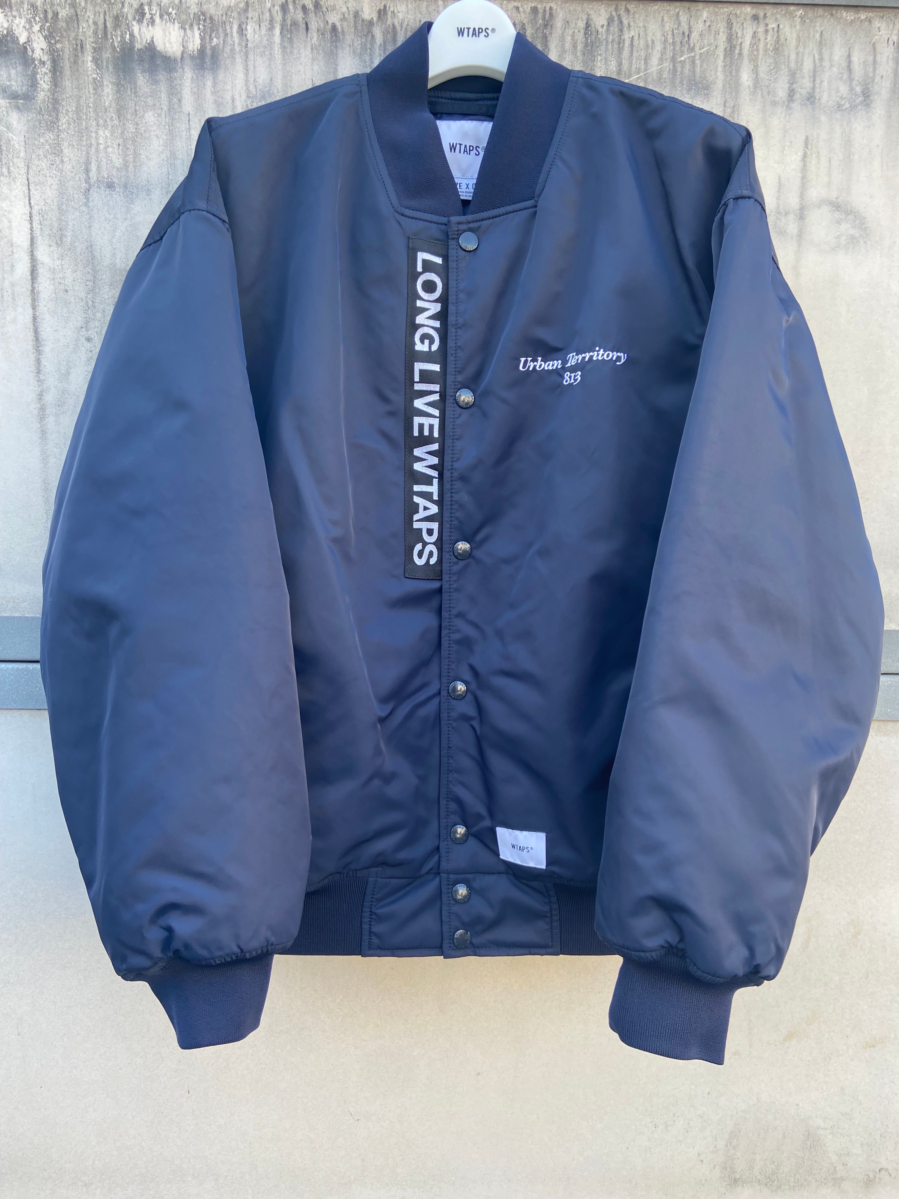 Wtaps Team / Jacket / Nylon. Twill. UT813 "Navy"