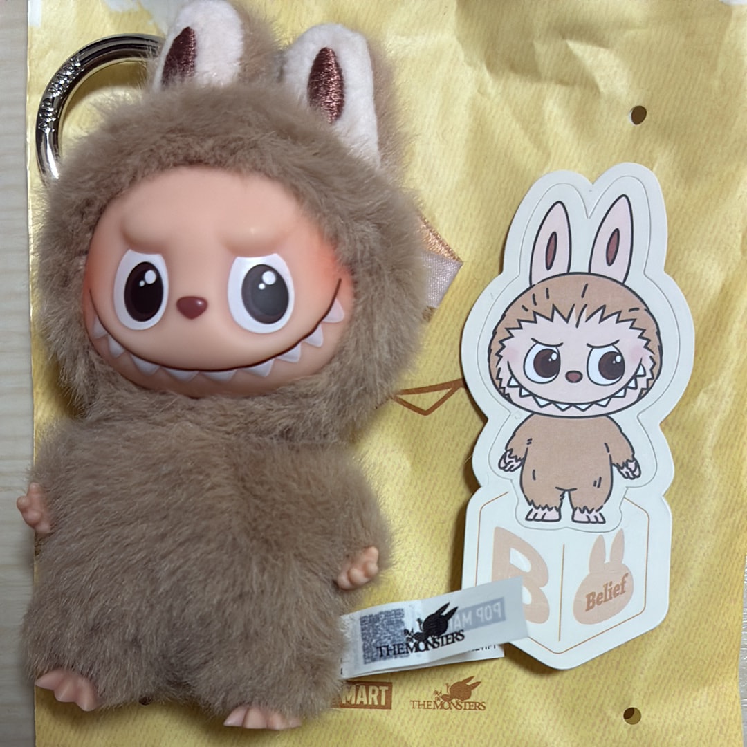 POP MART THE MONSTERS (LABUBU) Pin for Love Series-Vinyl Plush Pendant (A-M) B