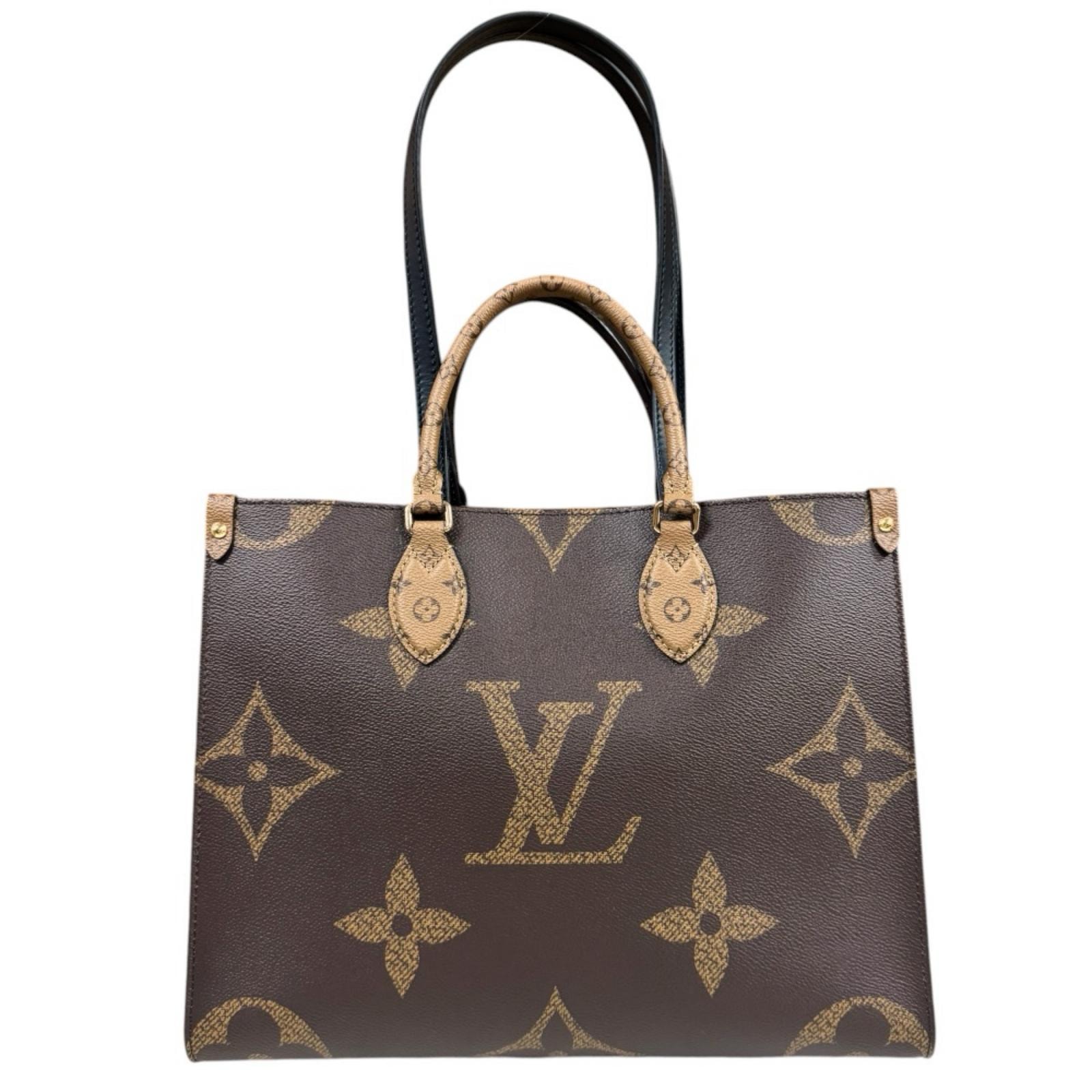 ルイヴィトン オンザゴーMM モノグラムジャイアント ショルダーバッグ M45321 ブラウン レディース LOUIS VUITTON  中古