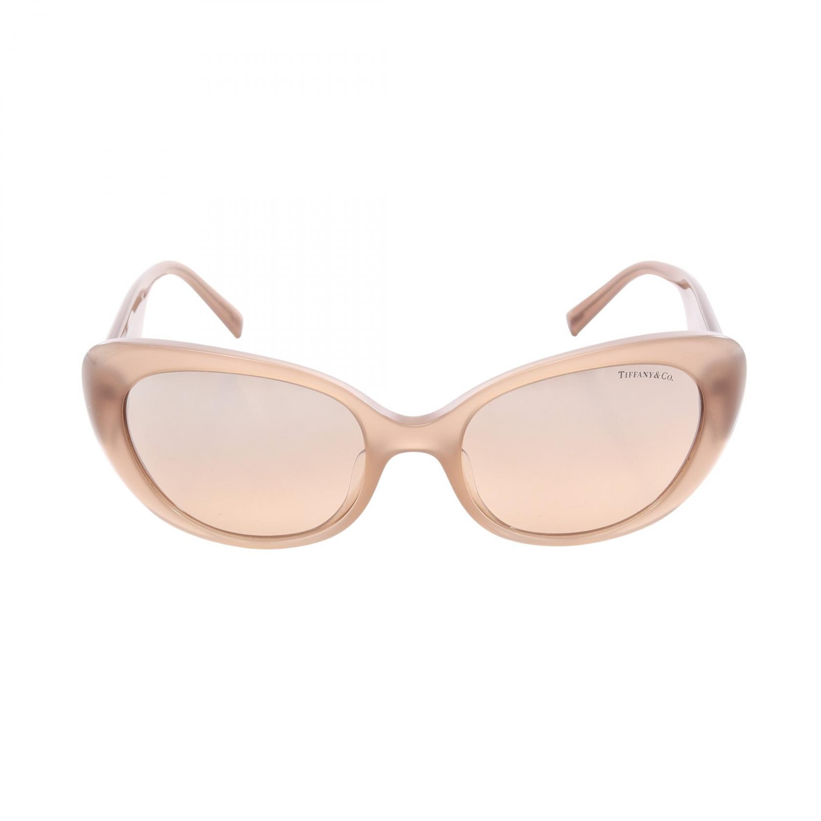 ティファニー TIFFANY&CO キャットアイ サングラス 衣料品 プラスチック レディース グレー系 【中古】
