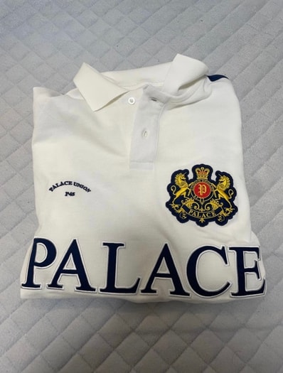 PALACE Established Longsleeve Polo "White"