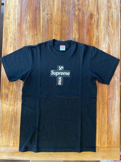 Supreme Cross Box Logo Tee "Black"