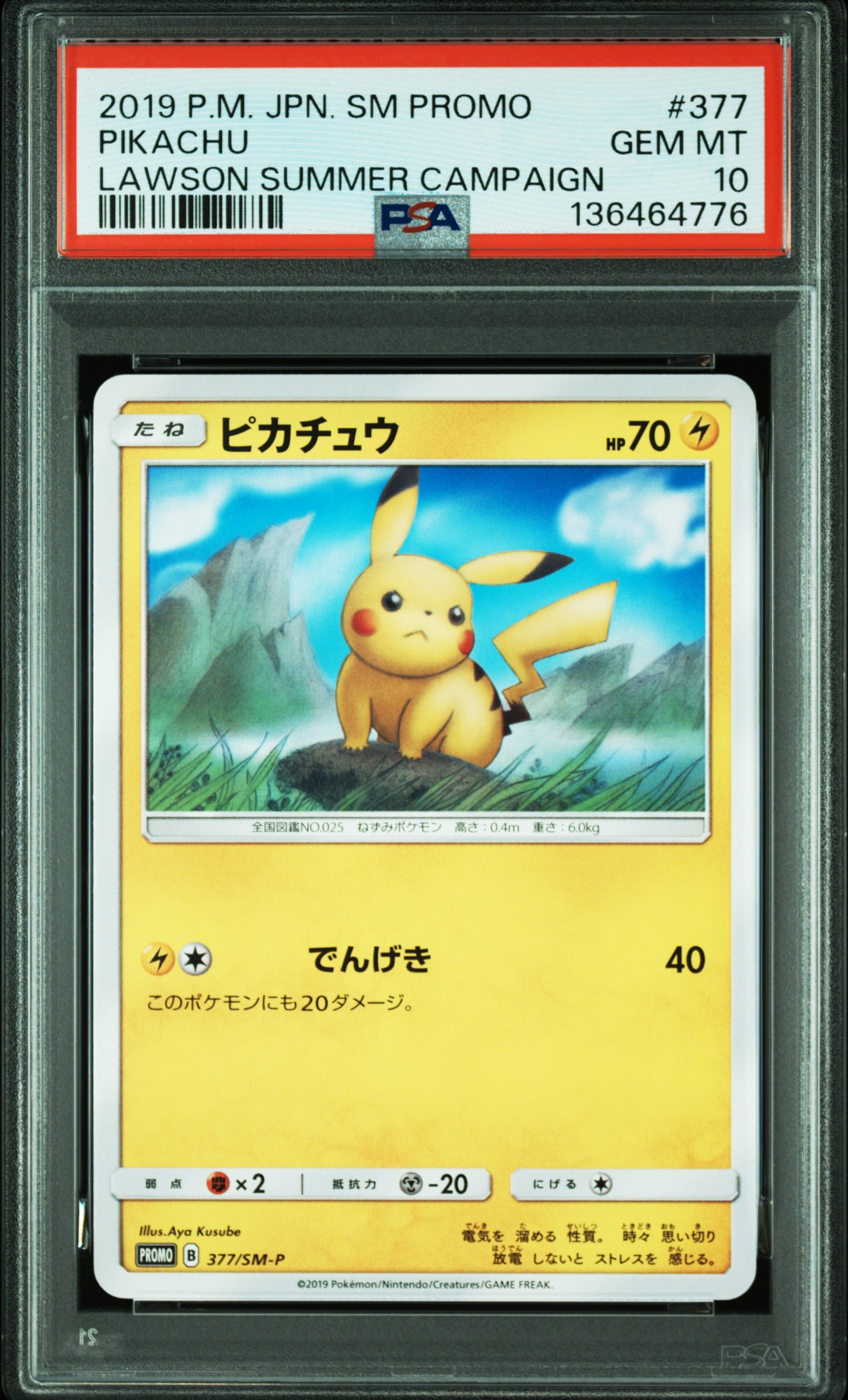 ピカチュウ P [SM-P 377](プロモーションカード「ローソンサマーキャンペーン」)