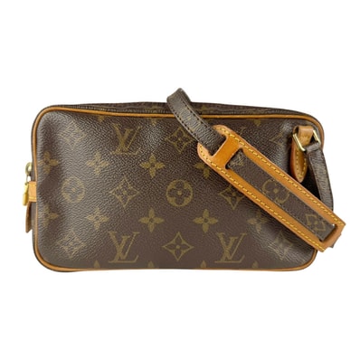 ルイ ヴィトン LOUIS VUITTON ショルダーバッグ モノグラム ポシェット マルリー バンドリエール モノグラムキャンバス ブラウン レディース M51828【中古】 z9623