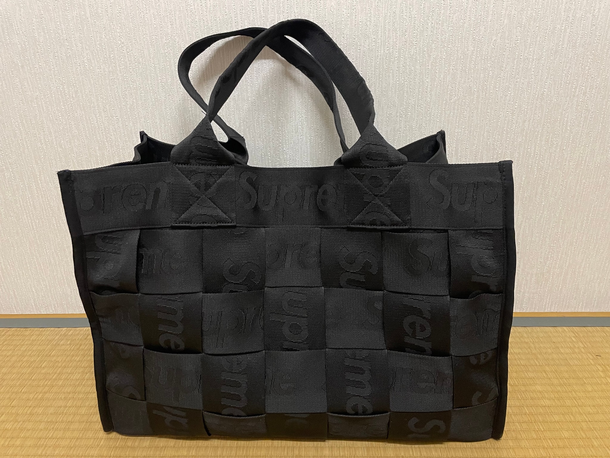 Supreme Woven Large Tote (23SS) "Black"