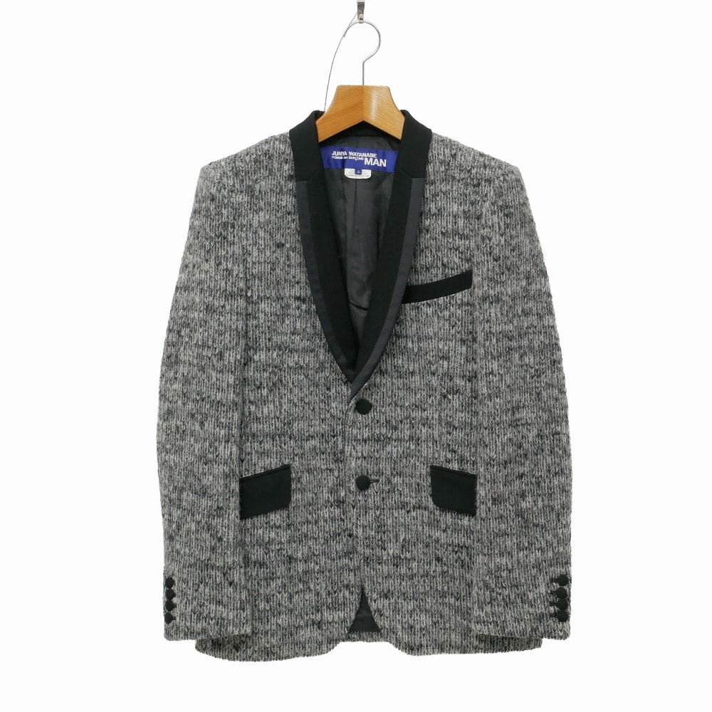 ■美品■COMME des GARCONS JUNYA WATANABE MAN コムデギャルソンジュンヤワタナベマン テーラードジャケット サイズS AD2015 ブレザー 異素材切替 ブランド古着【中古】20260513/RA9386