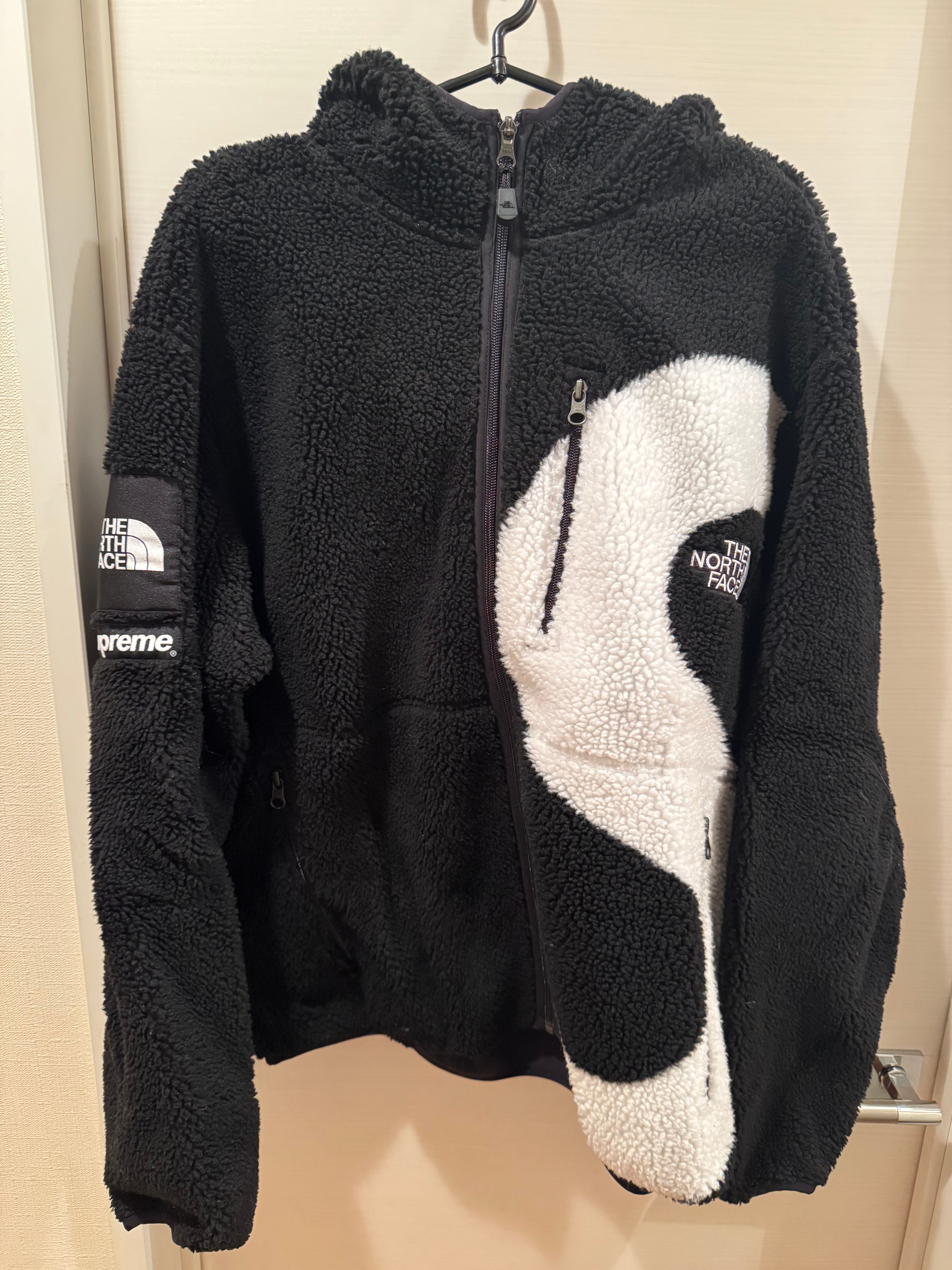 Supreme x The North Face S Logo Hooded Fleece Jacket "Black"