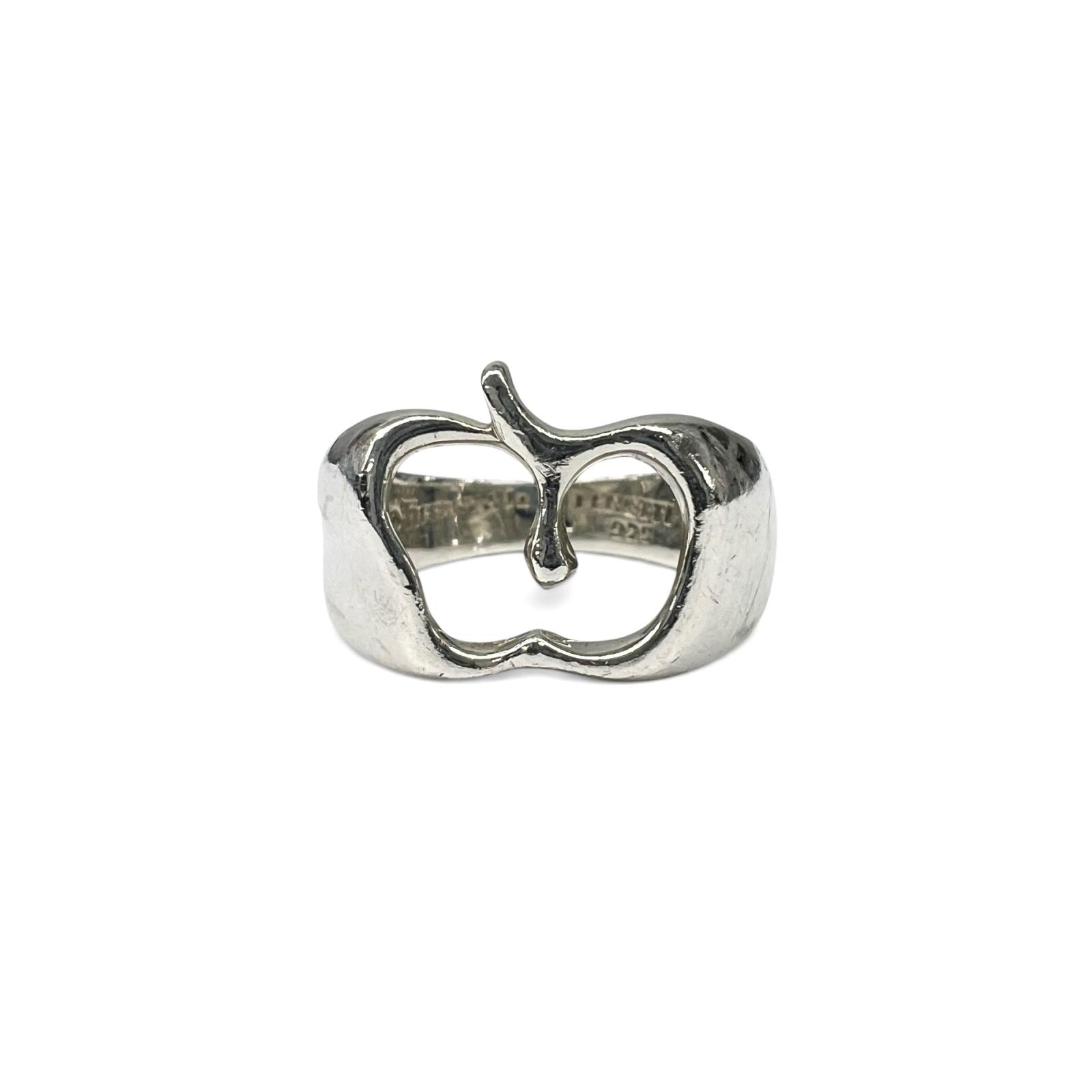 TIFFANY 希少 美品 ティファニー アップル ヴィンテージ リング 指輪 11号 シルバー SV925 ABランク 中古 鑑定済 ティファニーリング