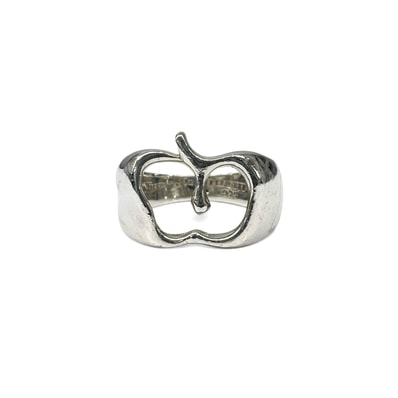 TIFFANY 希少 美品 ティファニー アップル ヴィンテージ リング 指輪 11号 シルバー SV925 ABランク 中古 鑑定済 ティファニーリング