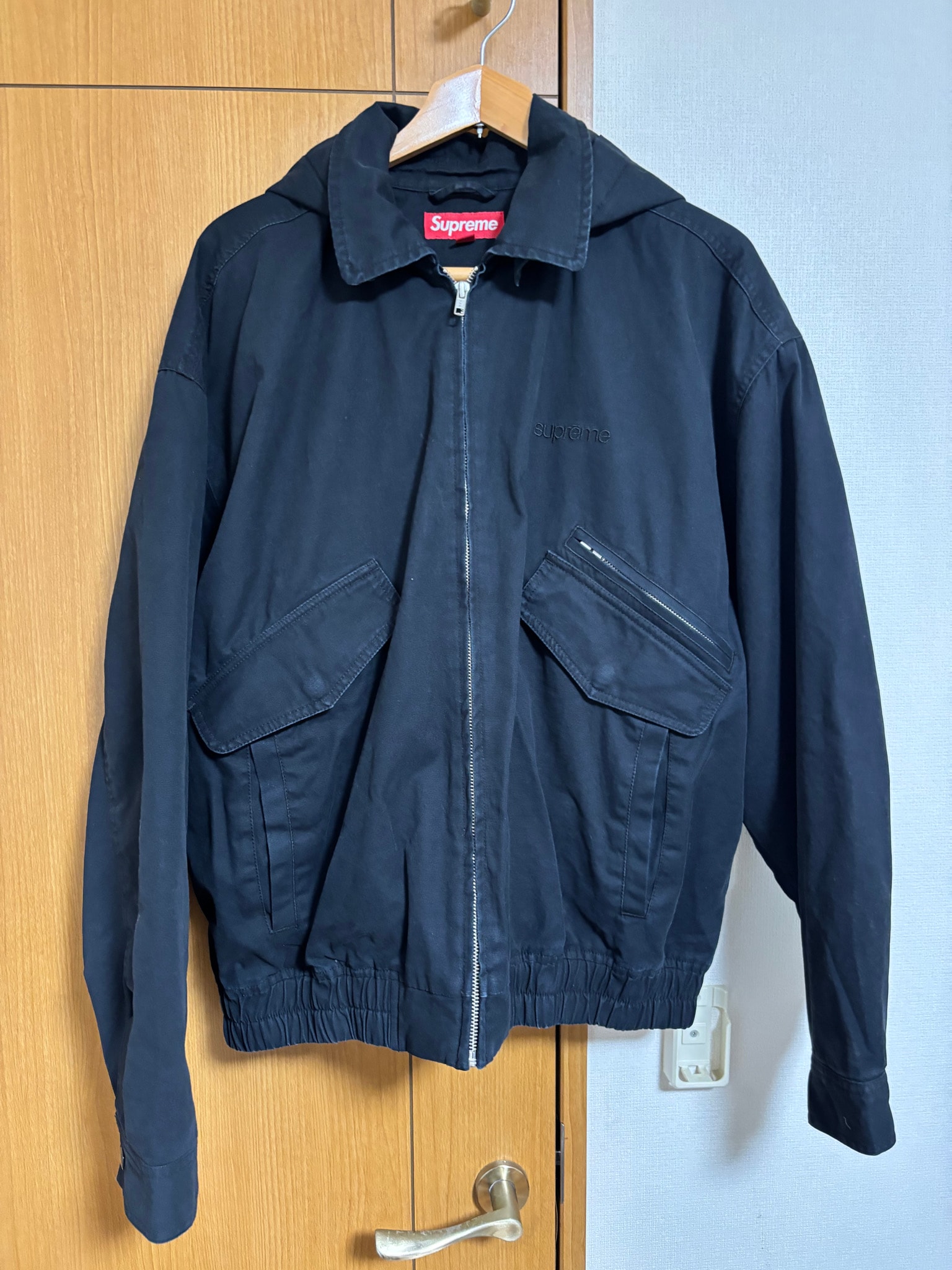 Supreme Hooded Utility Jacket "Black"