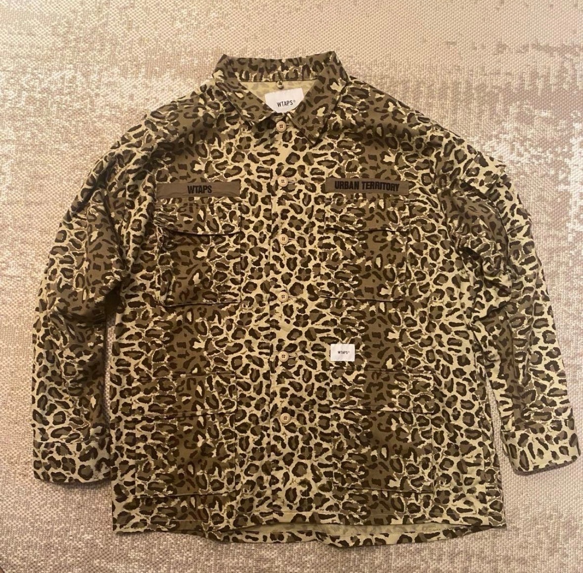 WTAPS Leopard Shirt Jacket "Beige"
