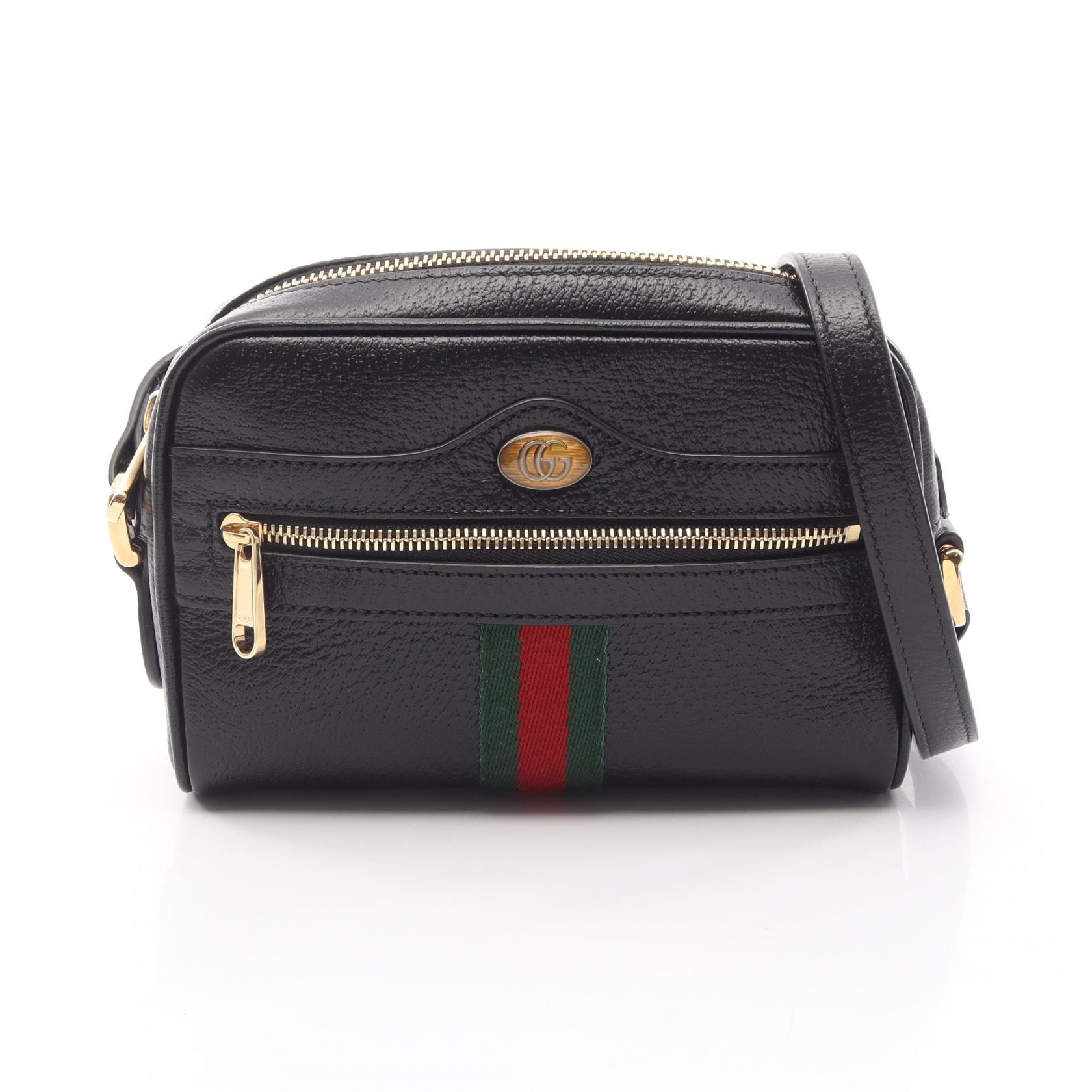 グッチ GUCCI オフィディア ショルダーバッグ バッグ レザー レディース ブラック系 / マルチカラー 719885 【中古】