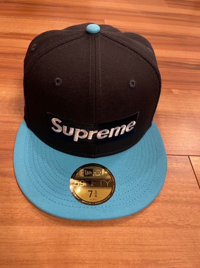 Supreme 2-Tone Box Logo New Era "Blue"